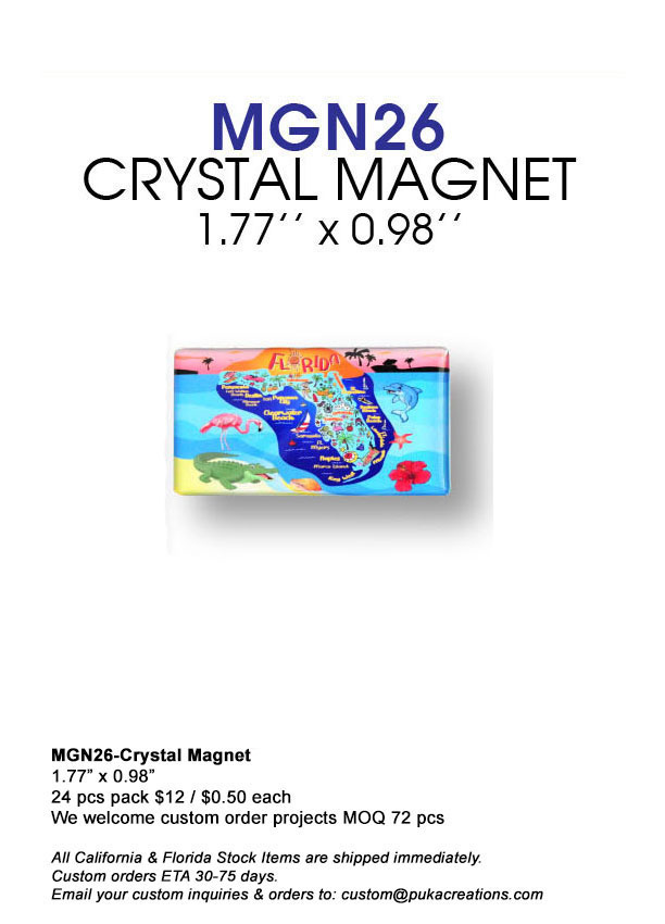 MGN26-Crystal Magnet-Florida