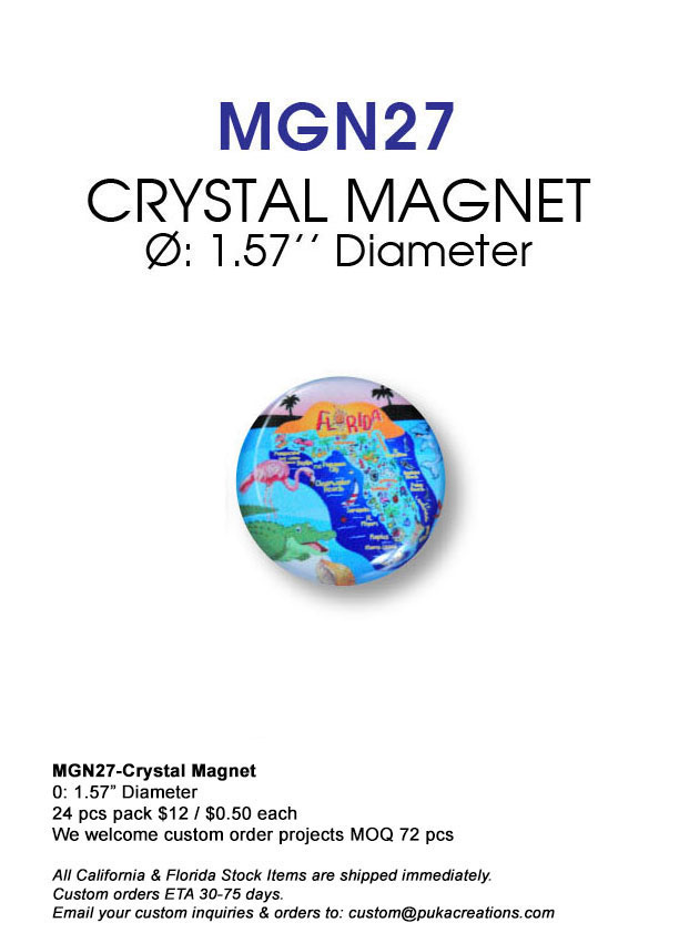 MGN27-Crystal Magnet-Florida