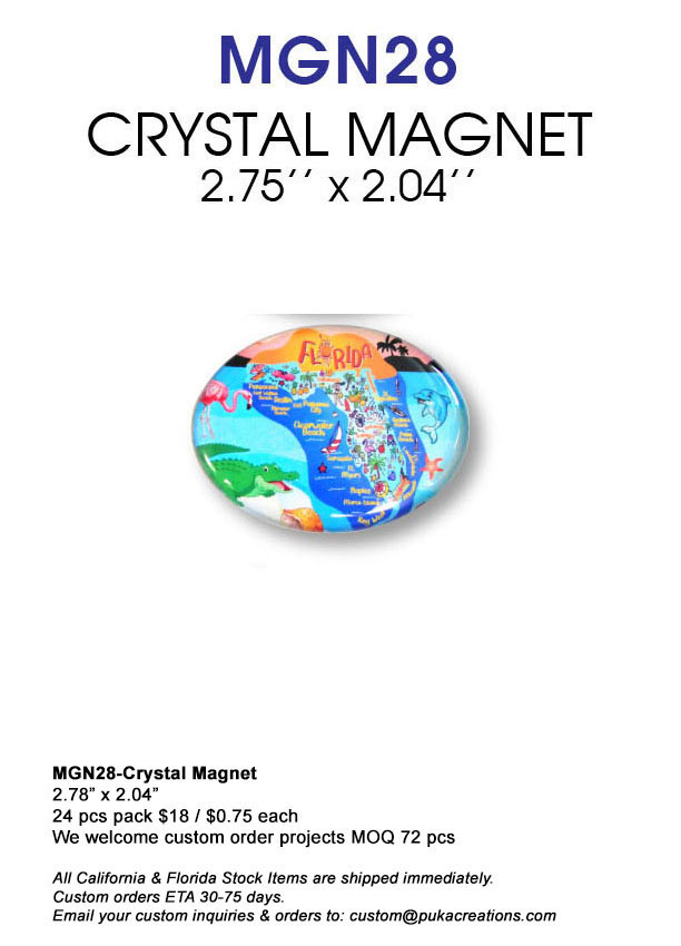 MGN28-Crystal Magnet-Florida