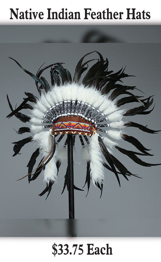 Native Indian Feather Hats-4