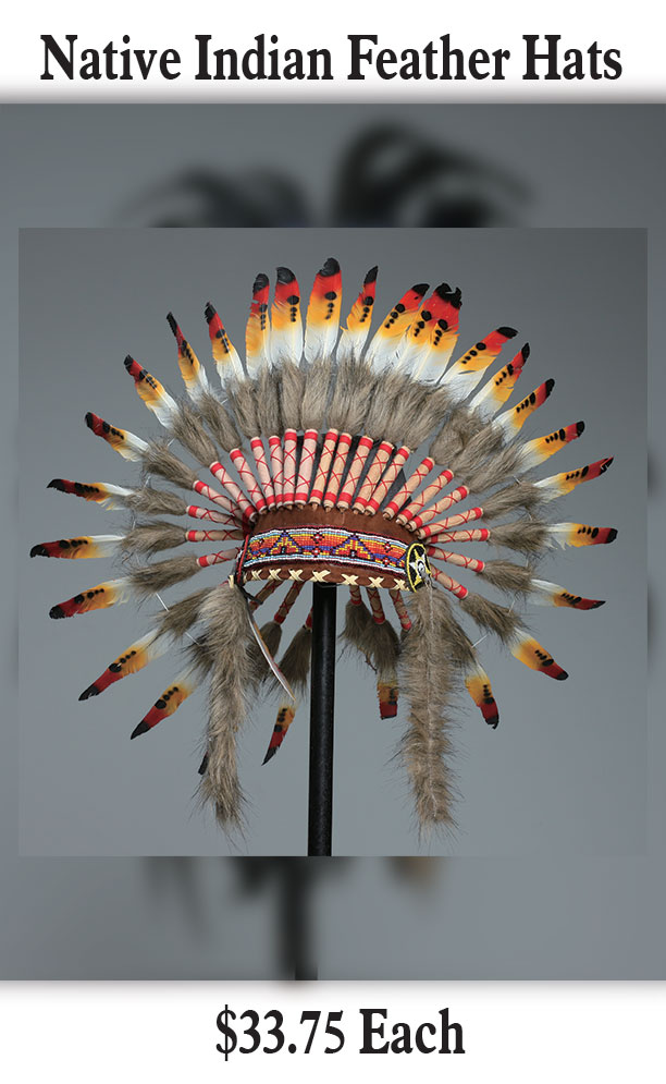 Native Indian Feather Hats-6