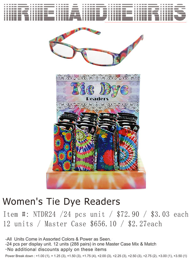 Women Tie Dye Readers
