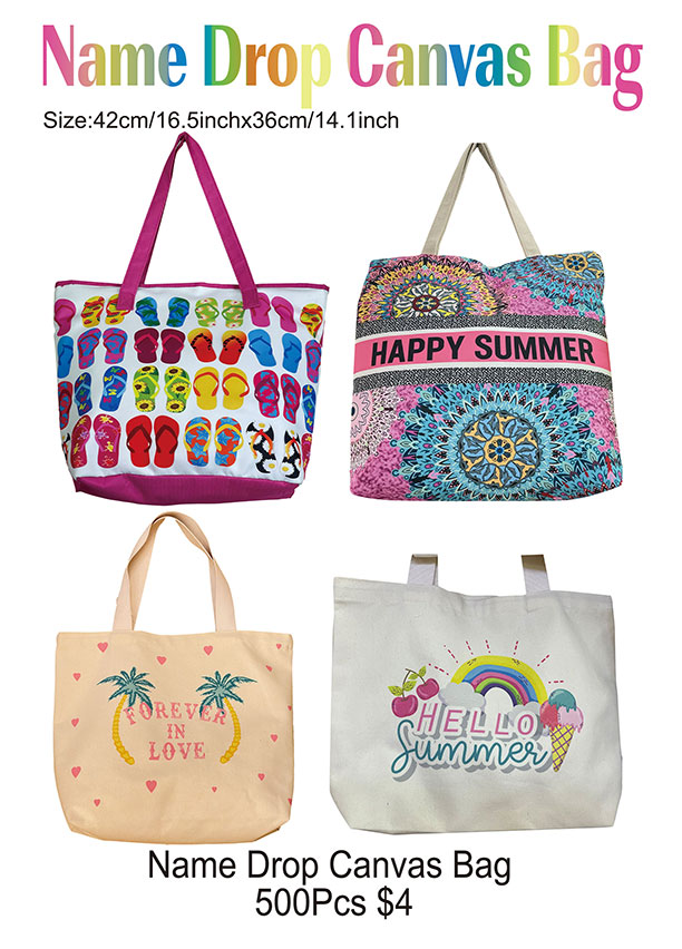NameDrop-Name Drop Canvas Bag