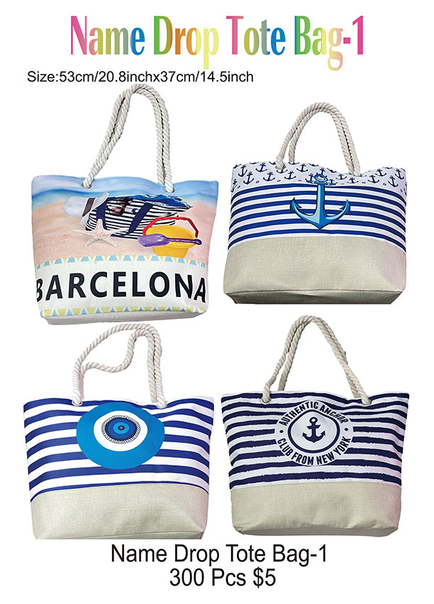NameDrop-Name Drop Tote Bags