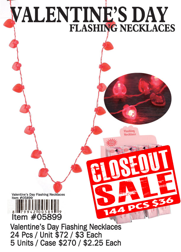 Valentine's Day Flashing Necklace