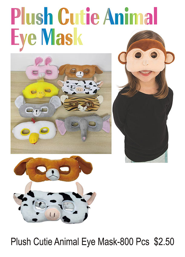 Plush Cutie Animal Eye Mask