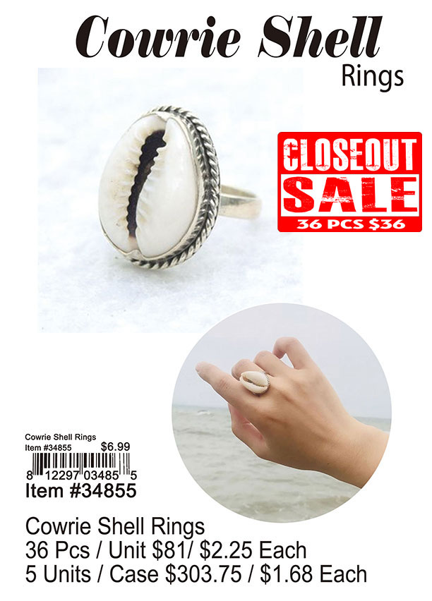 Cowrie Shell Rings