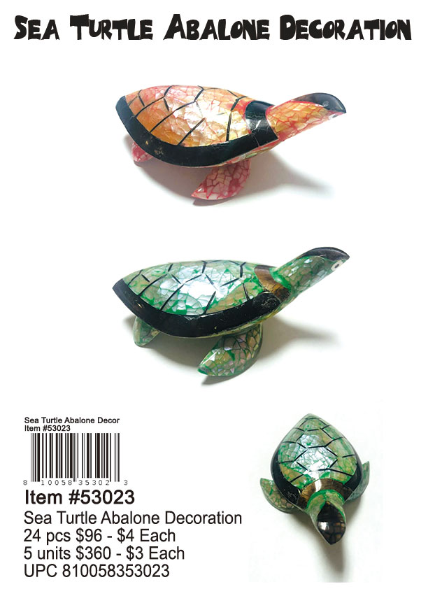 Sea Turtle Abalone Decoration