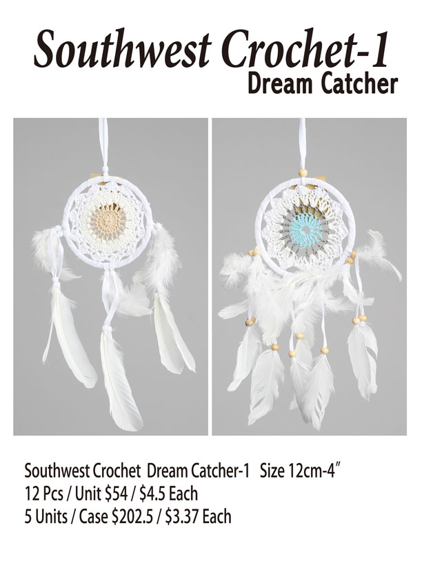 Southwest Crochet Dream Catcher-1