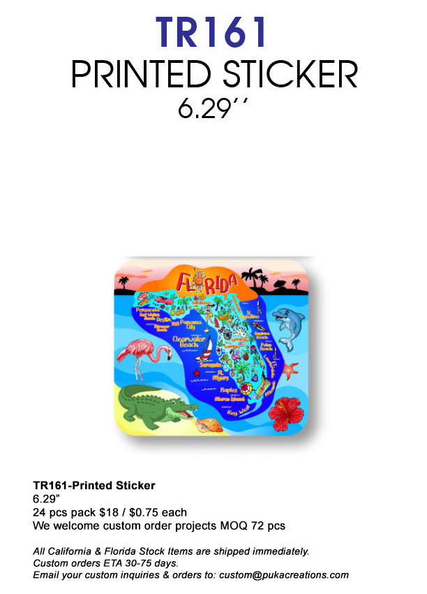 TR161-Printed Sticker-Florida