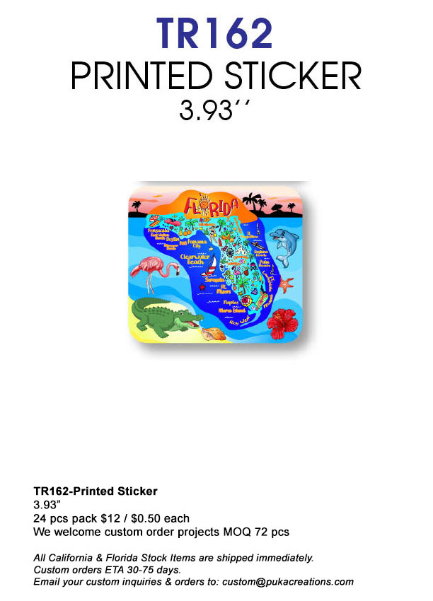 TR162-Printed Sticker-Florida