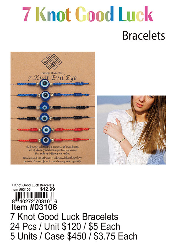 7 Knot Good Luck Bracelets