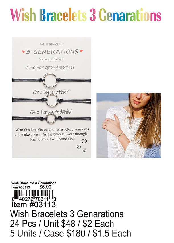 Wish Bracelets 3 Generations