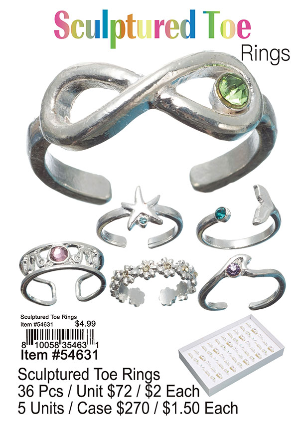 Sculptured Toe Rings