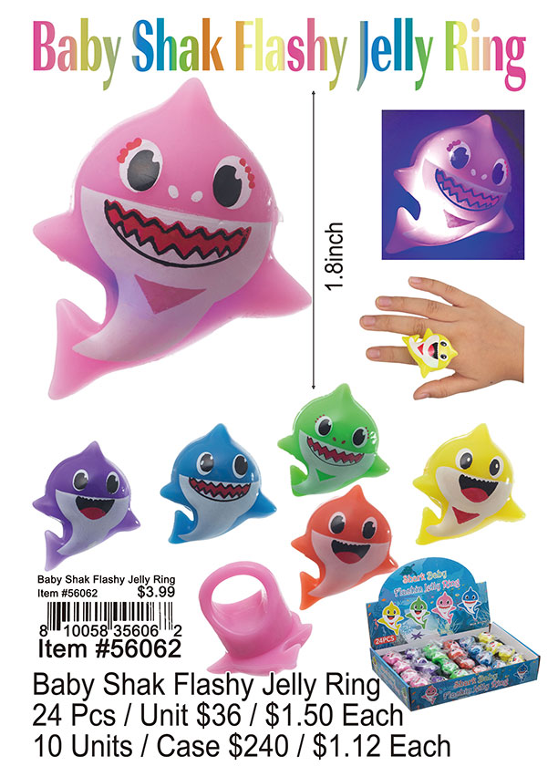 Baby Shark Flashy Jelly Ring