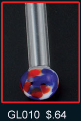 Glass Vials Color Bulb (100s)
