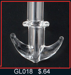 Glass Vials Anchor (100s)