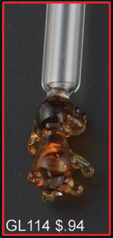 Glass Vials Color Dog (100s) Style 1