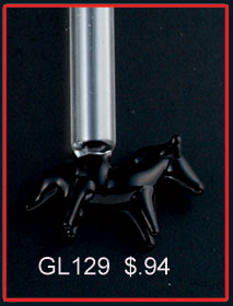 Glass Vials Horse (100s) Style 1