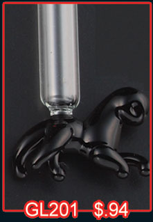 Glass Vials Horse (100s) GL201