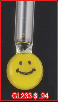 Glass Vials Smiley Face (100s)