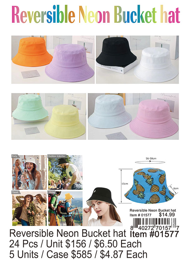 Reversible Neon Bucket Hat