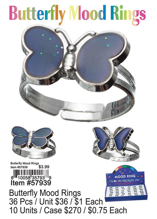 Butterfly Mood Rings