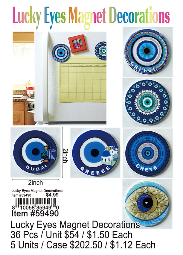 Lucky Eyes Magnet Decorations